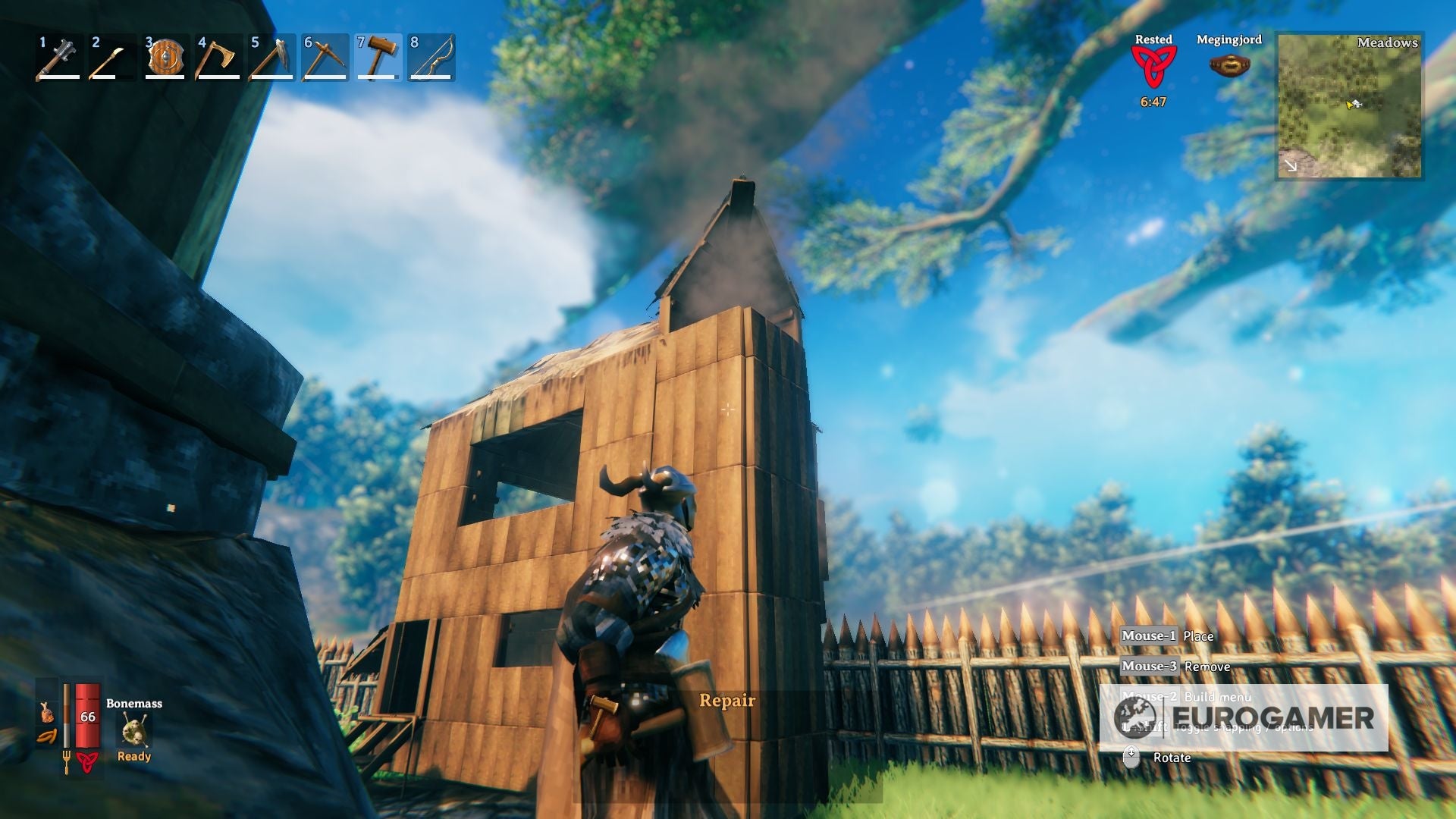 Valheim building guide How to build a house, chimney building and unlock stone buildings